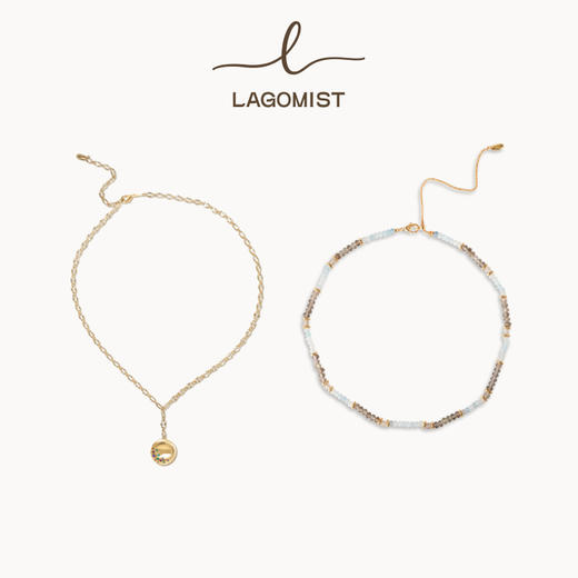 【Lagomist】早餐系列 | 串珠项链金贝果吊坠套装 商品图3