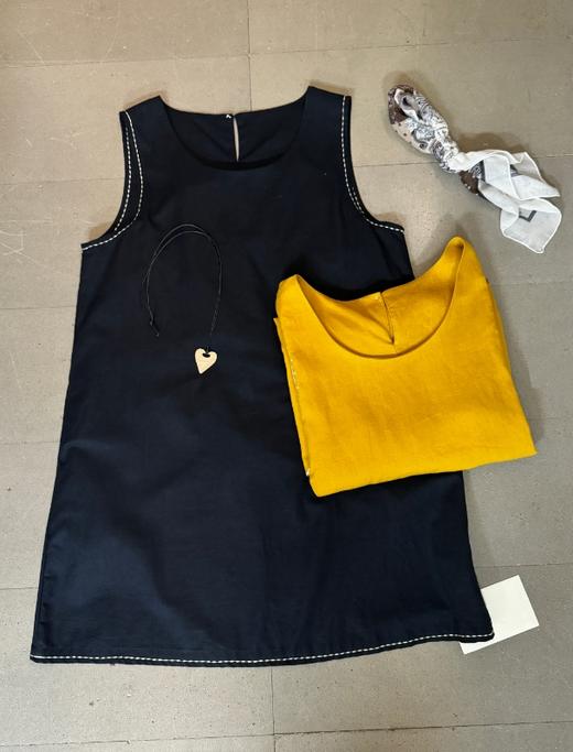 【门店同款】ENJOY夏季“海风”韩系撞边连衣裙 163498325 商品图0