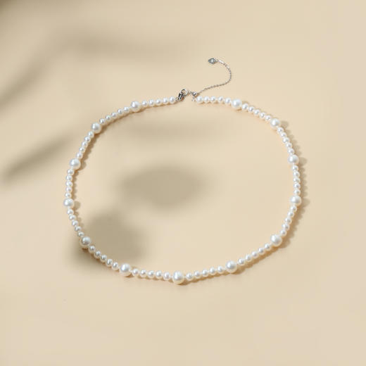 音韵系列 S925银 淡水珍珠项链 4-4.5/6.5-7mm 商品图6