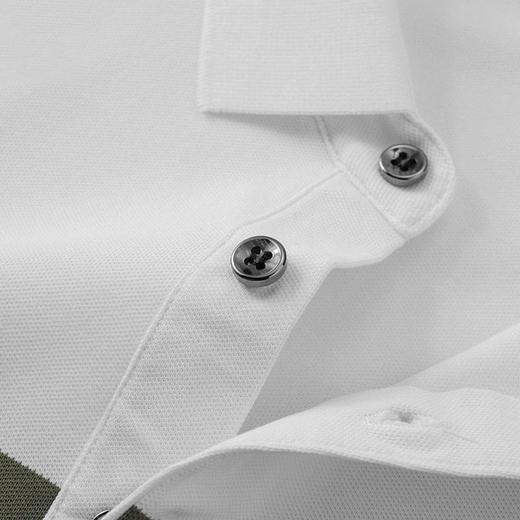 男士POLO衫夏季新款高品质精美绣花条纹短袖上衣    PSL-PSL7397 商品图3