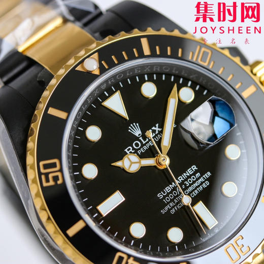 劳力士 BLAKEN 改装水鬼全黑 间金黑水鬼黑武士 男士腕表 商品图3