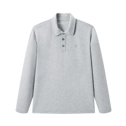 NPC潮牌仿【绿松石】纽扣腰果花刺绣长袖polo衫男空气层秋NP57TL44 商品图6