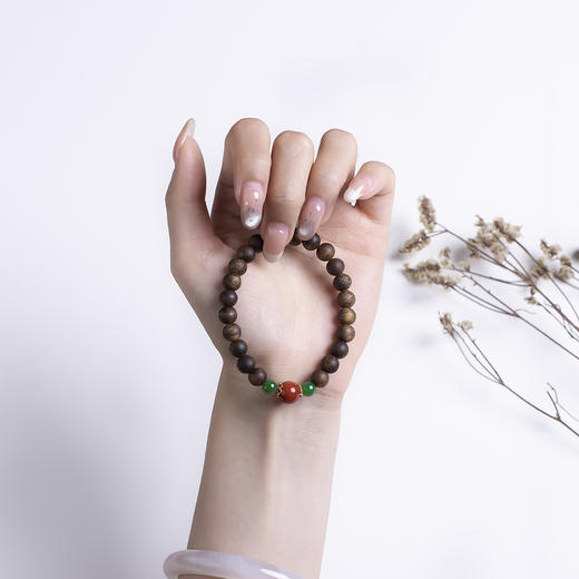 xy0500沉香+南红碧玉手串 商品图7