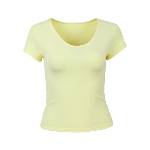 【3~5天发货】跃牌【美度空间】系列 SUN简约舒适运动短袖亲肤裸感休闲收腰显瘦健身T恤女ADTX52014 商品图4