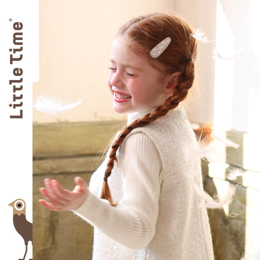 littletime女童发夹2025新款儿童洋气发饰女孩侧边夹刘海夹发卡 商品图5