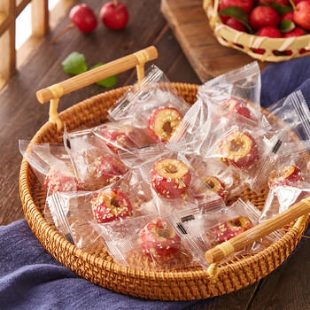 沂蒙公社冻干冰糖山楂球250g整颗空心无核山楂果干酥脆酸甜网红休闲零食 /休闲食品 /蜜饯果干 /山楂制品 商品图5