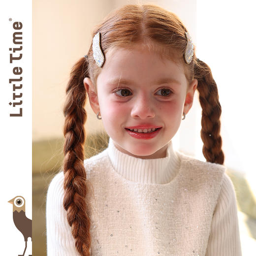 littletime女童发夹2025新款儿童洋气发饰女孩侧边夹刘海夹发卡 商品图4