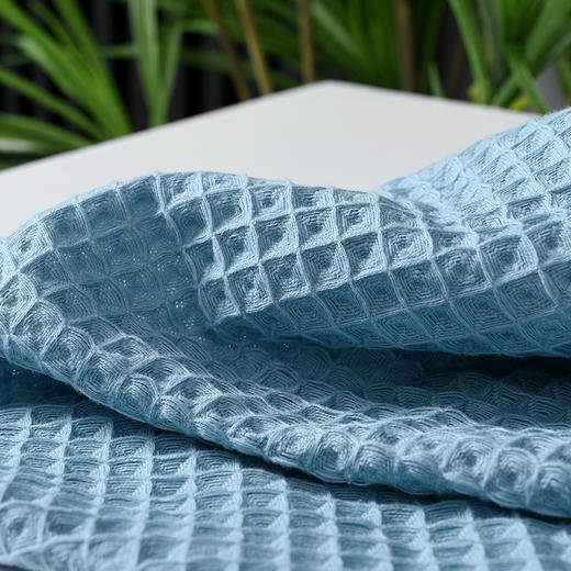 【品牌直发】加倍生活 全棉A类华夫格毛巾浴巾套巾 3D蜂窝结构 甄选新疆长绒棉 商品图6