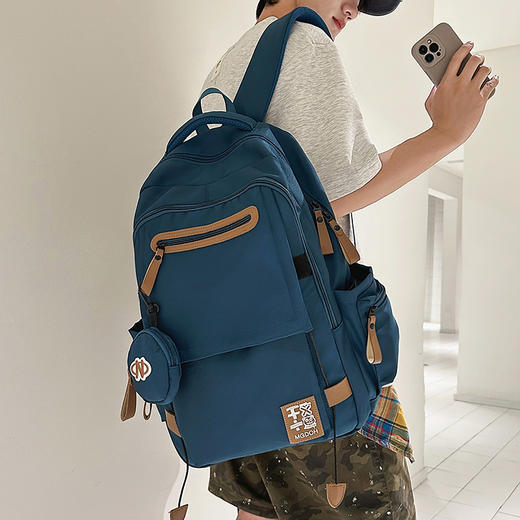 减负护脊 书包初中生中学生男生高中生背包男大容量女双肩包男款 商品图5