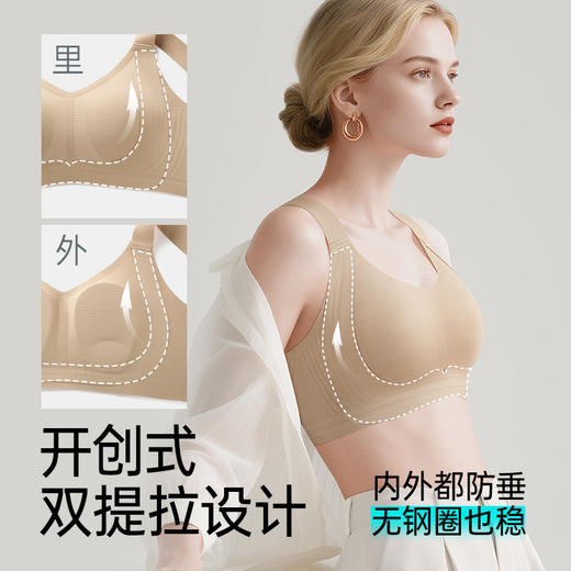 💗【提拉女王细肩带版-B-F杯】【侧重-细肩带&收副乳】润微云感果冻条融入专利提拉带，形成递进式托举，舒适型提拉 提拉双塑+提拉轻奢【提拉系列】 商品图6