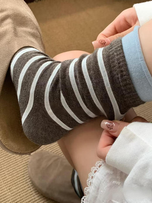 早秋条纹袜 商品图2