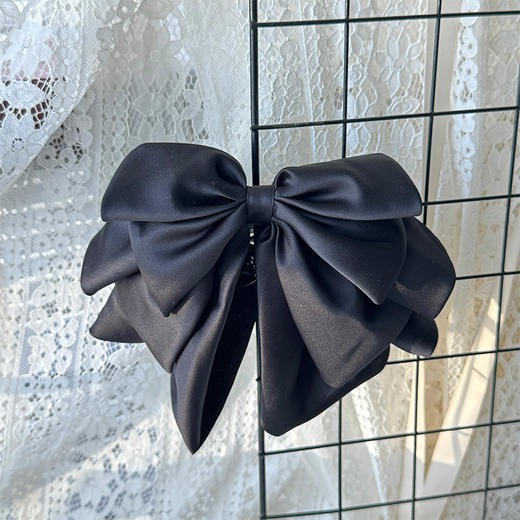 韩系显发量蝴蝶结黑马尾抓夹纪念日百货门店同款164343499 商品图2