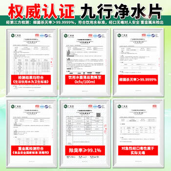 九行户外净水片丸饮水消毒除味500片野外用水净化探险战备求生泡腾片 /家庭清洁/纸品 /家庭环境清洁 /消毒液 商品图4