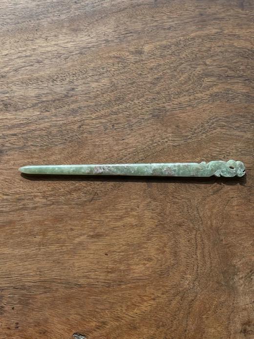 和田青白玉凤鸟钮发簪，顺丰包邮 商品图8