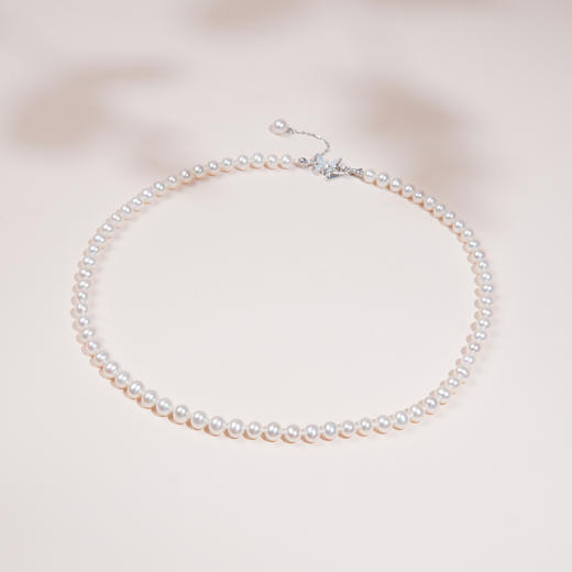 化蝶飞系列 S925银 淡水珍珠项链  5.5-6/6-6.5mm 商品图4