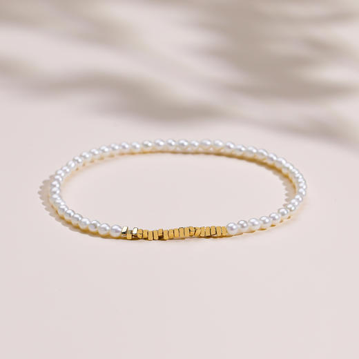 方糖系列  淡水珍珠手链3-3.5mm 商品图5