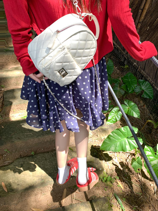 【110元任选2件】最后一波现货！米白色绑带小飞袖短袖 or 藏蓝色波点百褶裙 商品图13