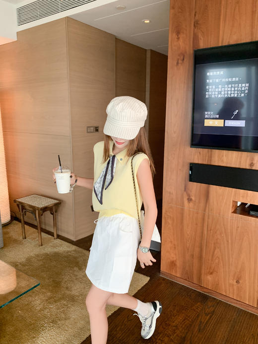 <曾小咸推荐>黄色丝巾针织背心 日常119.99 立减60 秒杀59.99！工装半身裙 日常139.99 立减80 秒杀79.99！ 商品图9