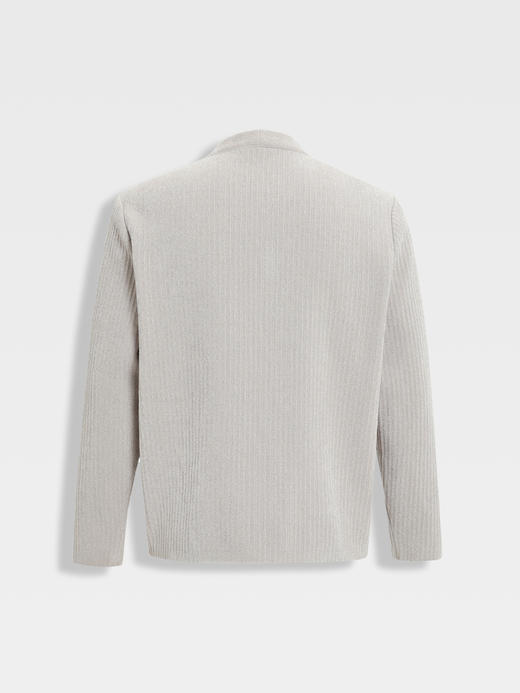 callisto浅暖调海豚灰V领开衫外套 商品图1