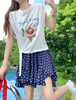 【110元任选2件】最后一波现货！米白色绑带小飞袖短袖 or 藏蓝色波点百褶裙 商品缩略图5