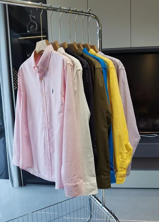 L@uren拉夫原版刺绣小战马亚麻衬衫 商品图5