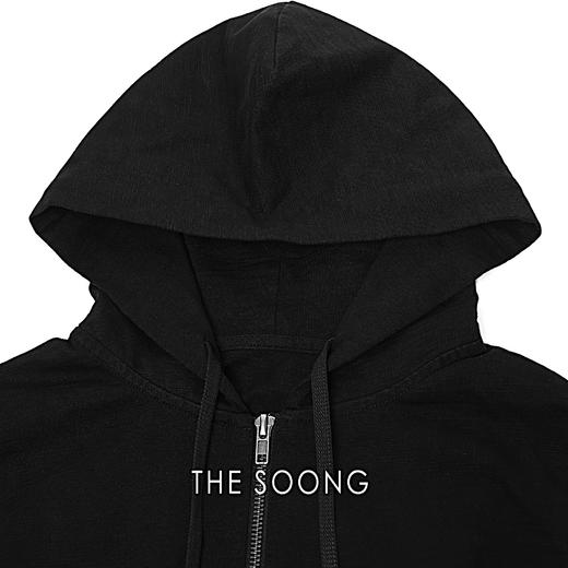 THESOONG|"灵感趋势"经典纯棉竹节纱重酵洗纹理连帽卫衣外套HBWY7346 商品图7