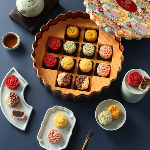 繁花似锦中秋月饼礼盒 商品图2