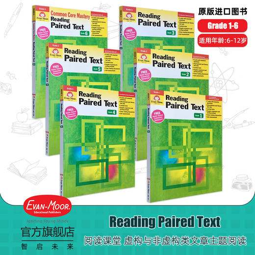 【Evan-Moor Best】 Reading Paired Text 阅读课堂系列 知识问答系列 美国加州原版教辅 商品图0
