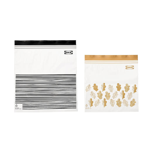 IKEA 密封袋 黑色/黄色 2.5/1.2公升 50个装 商品图0