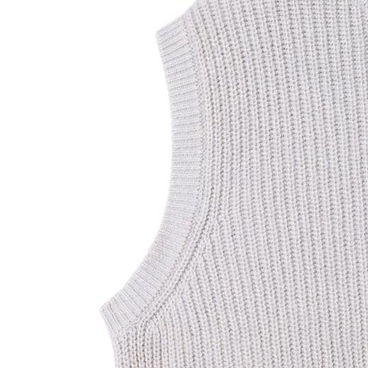 72531SDSA秋冬新款男士痞帅潮牌纯色无袖针织马甲背心百搭圆领时尚潮流 商品图3