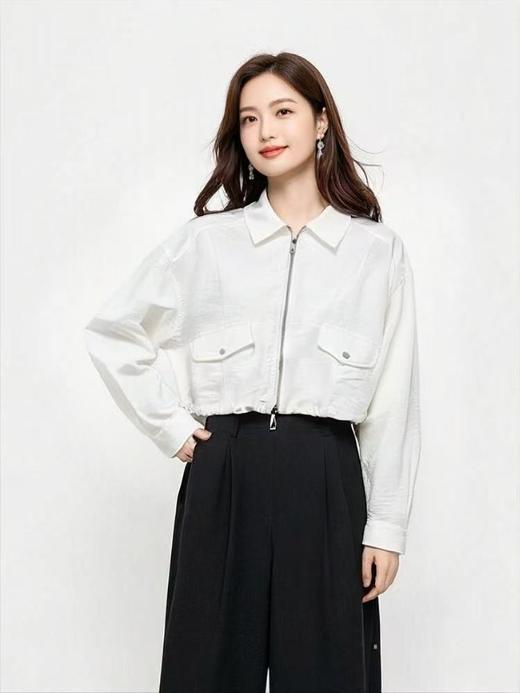 冰点价！仅限11.11！退货勿拍【早秋特卖】0051短款拉链可抽绳外套-喜出 商品图3