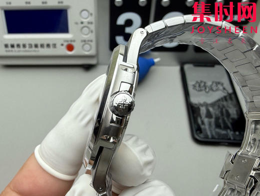 百达翡丽 3K鹦鹉螺系列5811 运动优雅系列 男士腕表（白金版5811/1G-001鹦鹉螺41MM系列）升级原版机无噪音刻字版。 商品图5