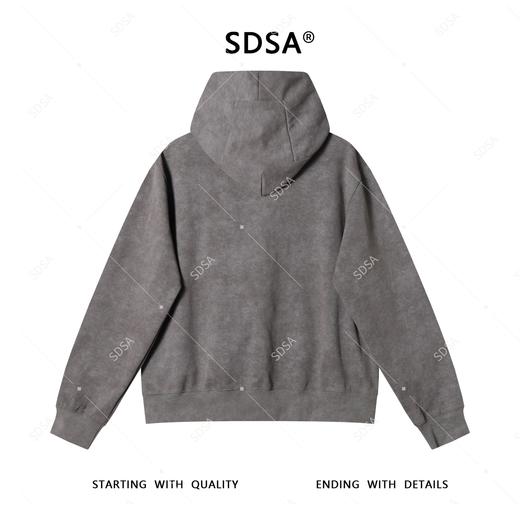 WY1014SDSA男士卫衣2025新款轻奢痞帅男装简约斜拉链连帽上衣网红款衣服 商品图5