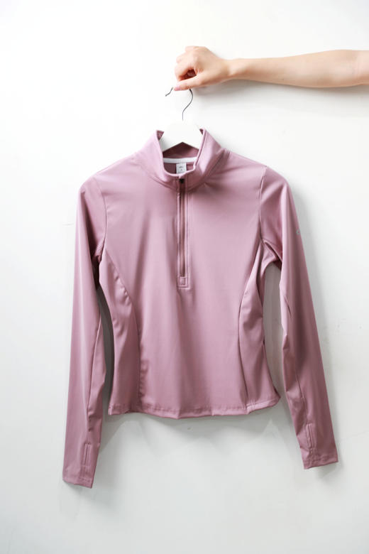 鱼骨束腰设计，全拉链+半拉链一起。很迷人很好看瑜伽上衣C081066 商品图8