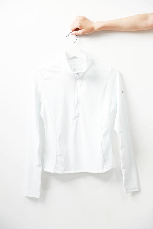 鱼骨束腰设计，全拉链+半拉链一起。很迷人很好看瑜伽上衣C081066 商品图9