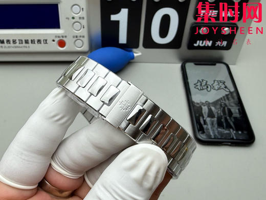 百达翡丽3K鹦鹉螺系列5711 蓝盘 男士腕表 推出升级原版机 无噪音刻字版 商品图5