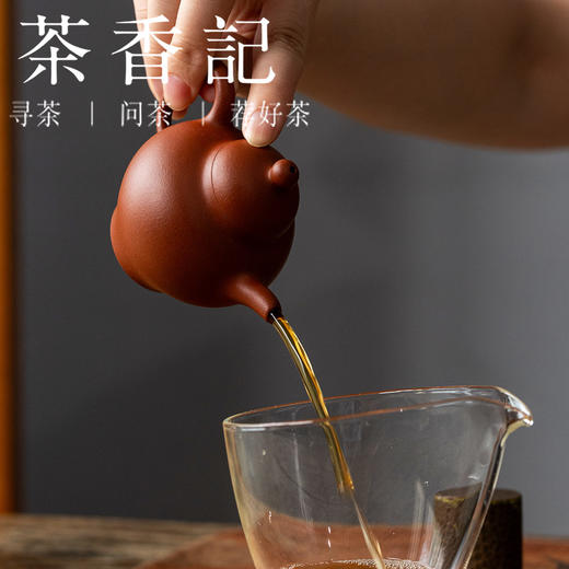 茶香记涤壶澄心小煤窑朱泥浣碧紫砂壶110ml泡茶壶古朴茶室茶具 商品图3
