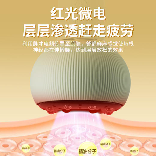 【速！拍下送精油3支！】一机四用🔥养生神器 全身通用经络刷加热走罐仪 家用吸痧机 疏通仪 湿气OUT！💨刮痧+拔罐+热敷+按摩，全身通用，9档调节，红光加热舒筋活络，居家必备！✨ 商品图3