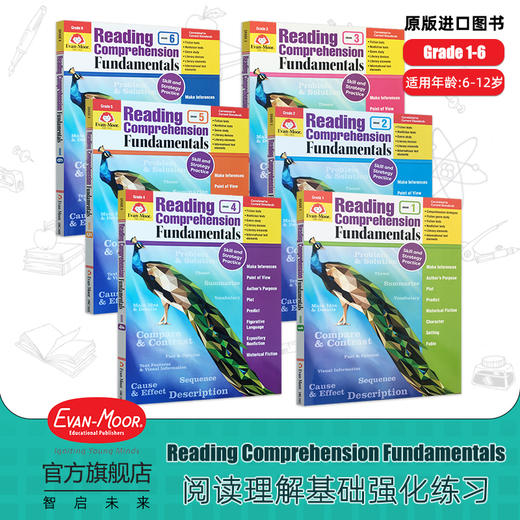 【Evan-Moor Best】 Reading Comprehension Fundamentals 阅读理解基础强化练习系列 美国加州原版教辅 商品图0