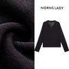 NORNS LADY诺恩 秋季V领长袖T恤翻领简约时尚纯色百搭上衣 T25SK15415【清仓不退不换】 商品缩略图1