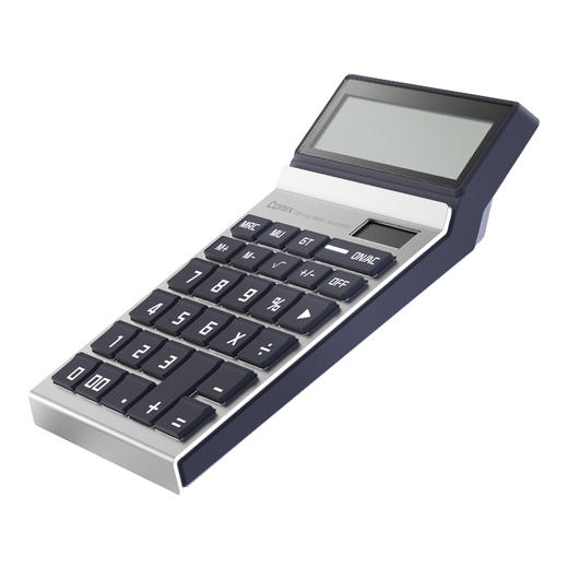 齐心 V02计算器 财务会计专用计算机算数太阳能双电源办公商务型12位大屏幕大按键记算器多功能 1个 商品图7