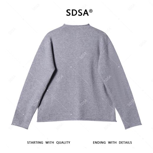 51166SDSA男士毛衣2025新款轻奢痞帅男装纯色慵懒半高领纽扣开衫针织衫 商品图4