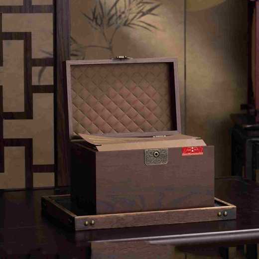 传承【胡桃木.半斤装散茶箱】40元1套.整箱18套 商品图3