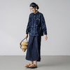 【林栖设计小店】【现货】纯棉衬衣复古蓝印花纹蓝书优雅百搭宽松2025秋季新款上衣女1953026 商品缩略图2