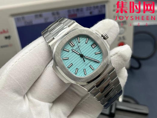 百达翡丽3K鹦鹉螺系列5711 蒂芙尼蓝 男士腕表 推出升级原版机 无噪音刻字版 商品图0