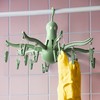 IKEA 悬挂式晾衣架带16个衣夹 绿色 商品缩略图3
