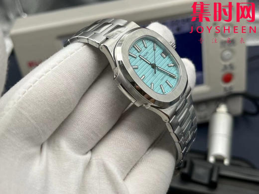 百达翡丽3K鹦鹉螺系列5711 蒂芙尼蓝 男士腕表 推出升级原版机 无噪音刻字版 商品图4