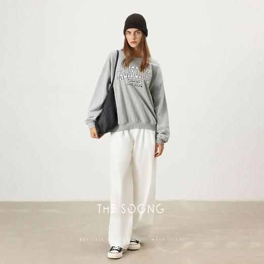 THESOONG|"干爽轻盈"经典轻量舒适质感阔腿松紧中腰休闲裤BKZ7456 商品图9