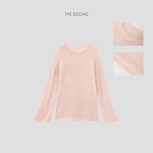THESOONG|"慵懒日常"马海毛羊毛舒适柔软慵懒感圆领毛衣HBMY7311 商品图9