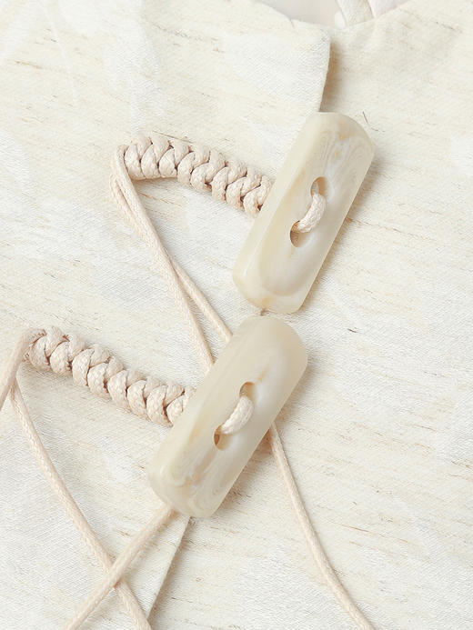 新中式提花短外套女 米色国风盘扣设计感小众上衣 配牛仔裤超绝 商品图3